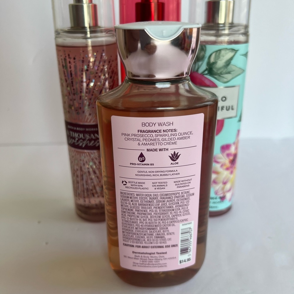 Bath & Body Works Mixed Lot (4) 1 Shower Gel, 3 Fragrance Mist, - Picture 9 of 10